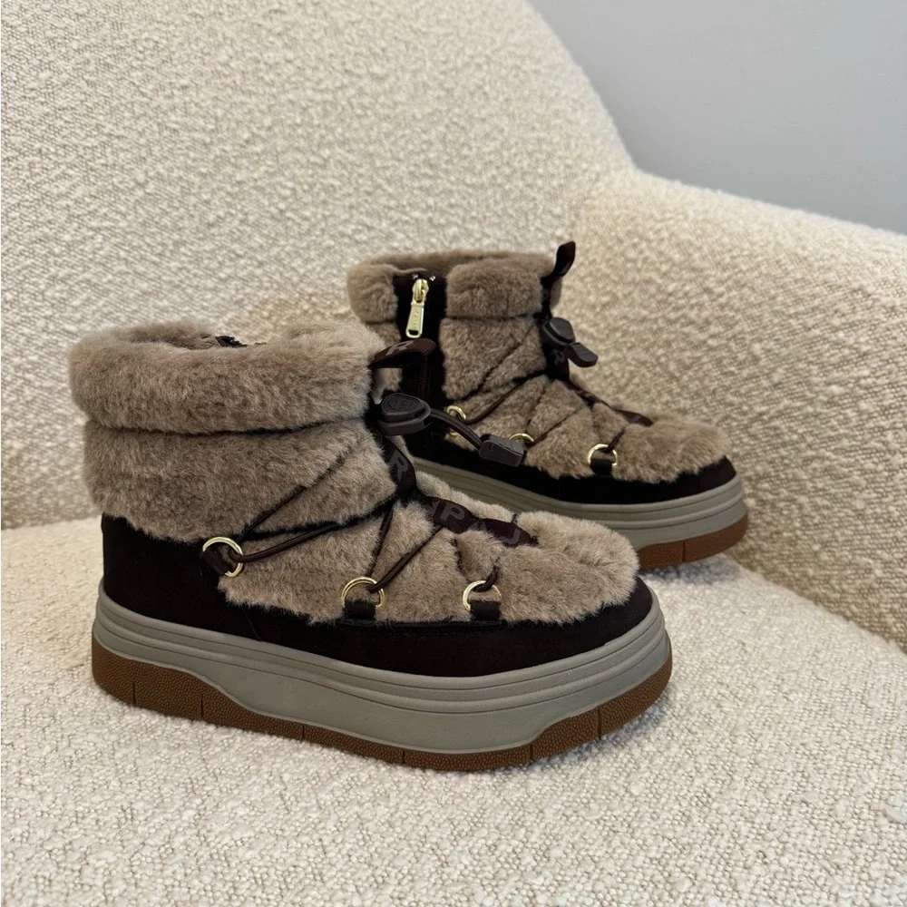 Pajar Canada Janie 2.0 Women’s Brown Snow Boots Size 7 - Picture 3 of 9